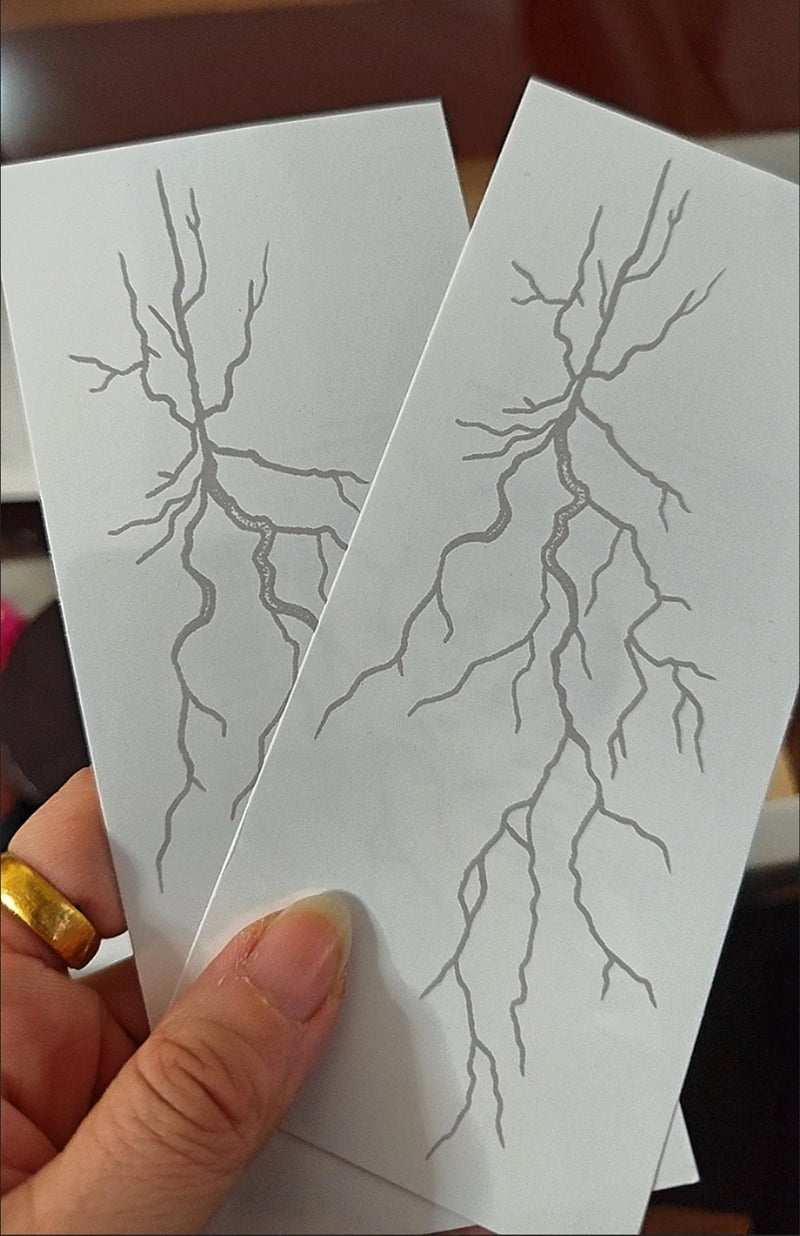 Tatuagem temporária - Relâmpago, Raio - Fica até 15 dias na pele