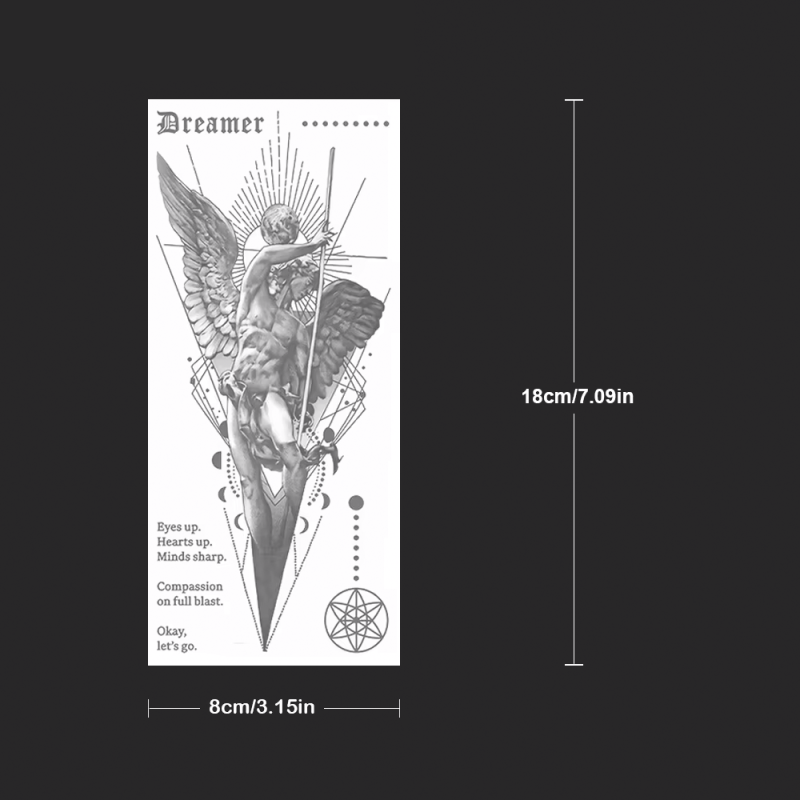 Tatuagem Temporária Dreamer — Semi Permanente, à Prova D’água e com Tecnologia Avançada (Dura até 15 dias)