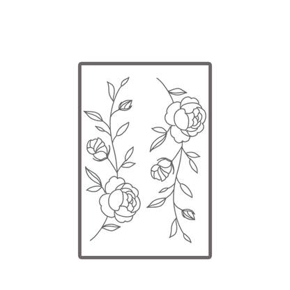 Tatuagem temporária de flor, dura até 15 dias. Nova tecnologia, adesivo mágico à prova d'água semipermanente.