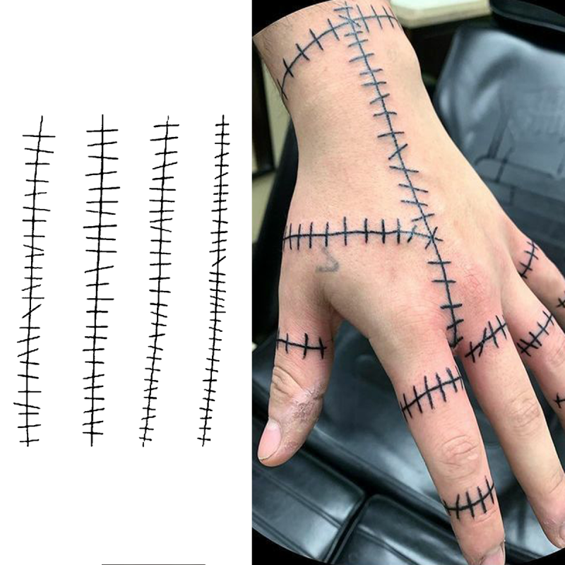 Tatuagem temporária de cicatriz, dura até 15 dias Nova tecnologia mágica adesivo semipermanente à prova d'água.