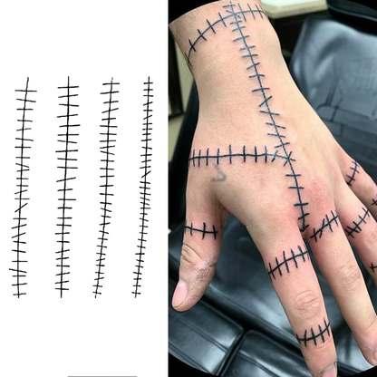 Tatuagem temporária de cicatriz, dura até 15 dias Nova tecnologia mágica adesivo semipermanente à prova d'água.