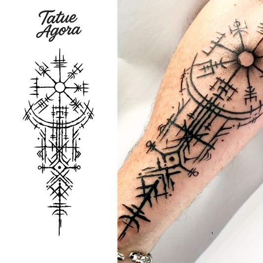 Proteção Viking Tatuagem Temporária – Dura até 15 dias