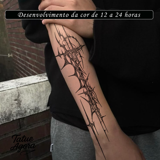 Cruz Sombria, Dark Gótica, Estilo Alternativo - Tatuagem temporária