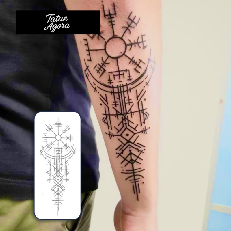 Proteção Viking Tatuagem Temporária – Dura até 15 dias