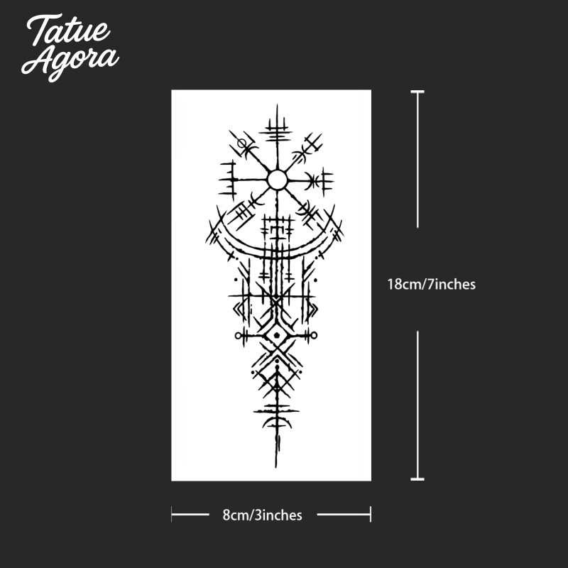 Proteção Viking Tatuagem Temporária – Dura até 15 dias