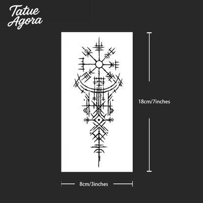 Proteção Viking Tatuagem Temporária – Dura até 15 dias