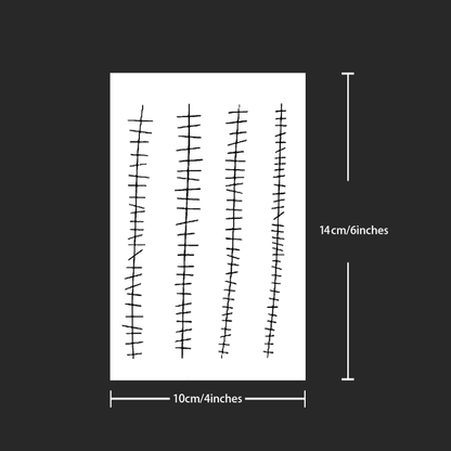 Tatuagem temporária de cicatriz, dura até 15 dias Nova tecnologia mágica adesivo semipermanente à prova d'água.