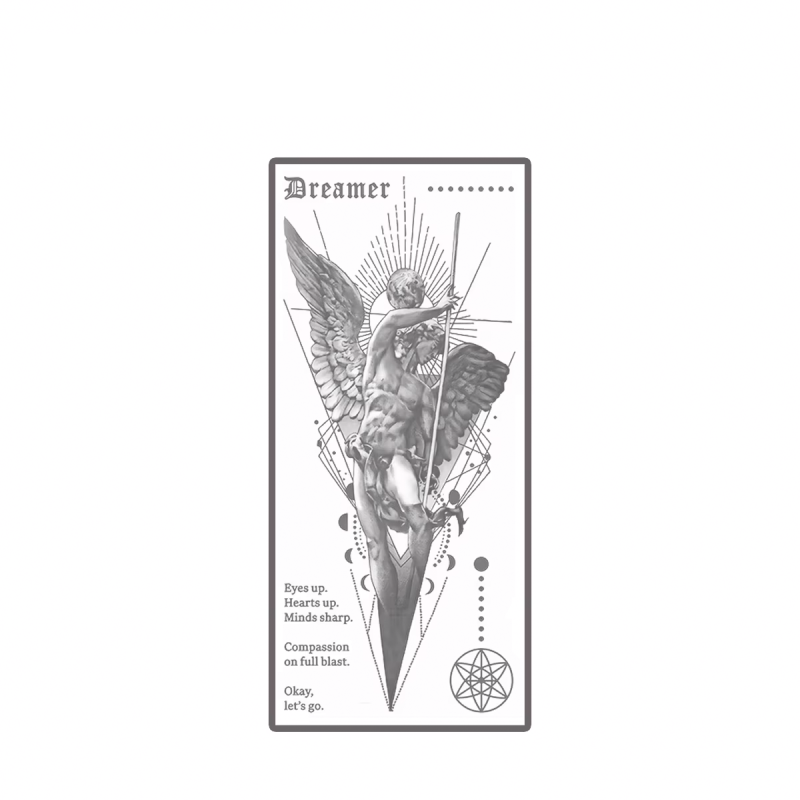 Tatuagem Temporária Dreamer — Semi Permanente, à Prova D’água e com Tecnologia Avançada (Dura até 15 dias)