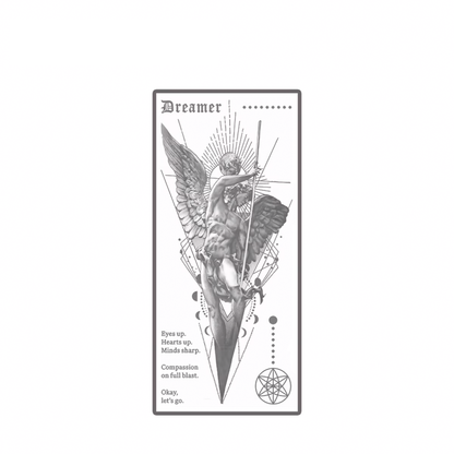 Tatuagem Temporária Dreamer — Semi Permanente, à Prova D’água e com Tecnologia Avançada (Dura até 15 dias)