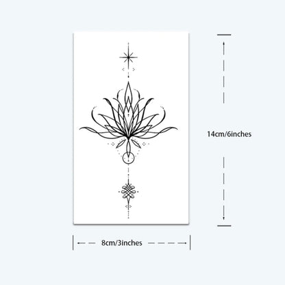 Flor do campo - Tatuagem temporária minimalista