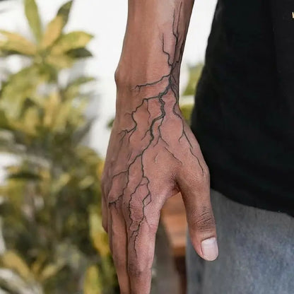 Tatuagem temporária - Relâmpago, Raio - Fica até 15 dias na pele