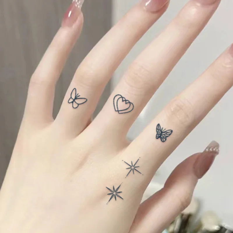 Kit p/ indecisos - 8 pacotes com tatuagens temporárias menores, duram até 15 dias na pele