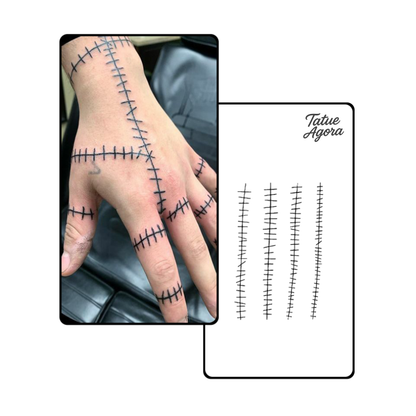 Tatuagem temporária de cicatriz, dura até 15 dias Nova tecnologia mágica adesivo semipermanente à prova d'água.