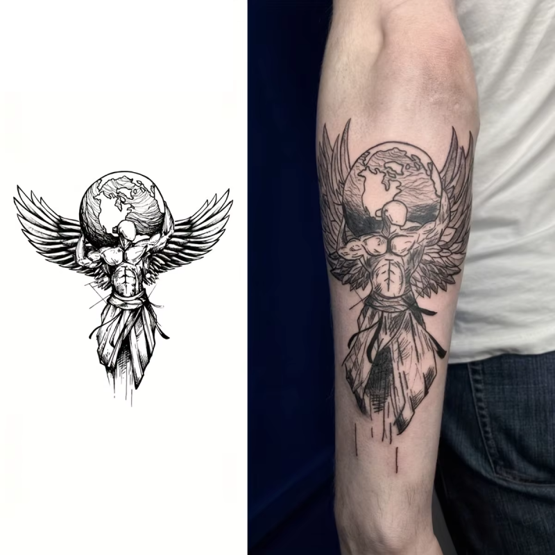 Tatuagem Semipermanente ANJO, fica até 15 dias na pele
