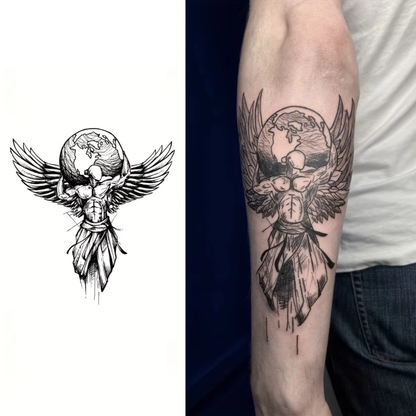 Tatuagem Semipermanente ANJO, fica até 15 dias na pele